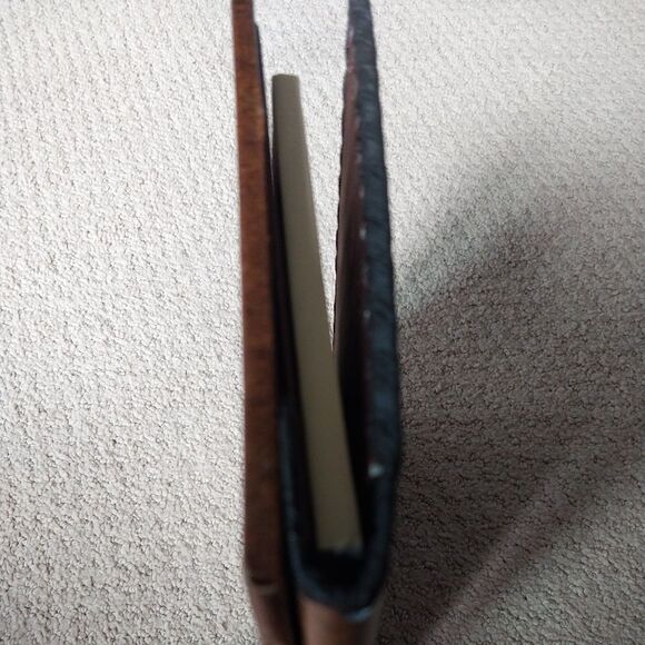 Rare 1930s Italian Leather Portfolio Book Cover Embossed Lion Emblem 8” - Picture 12 of 15